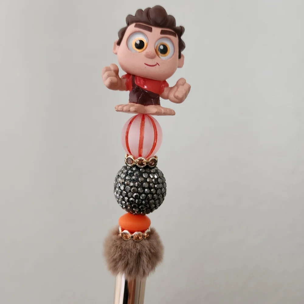 Disney Wreck It Ralph Doorable Beaded Pen Black Ink Custom Made